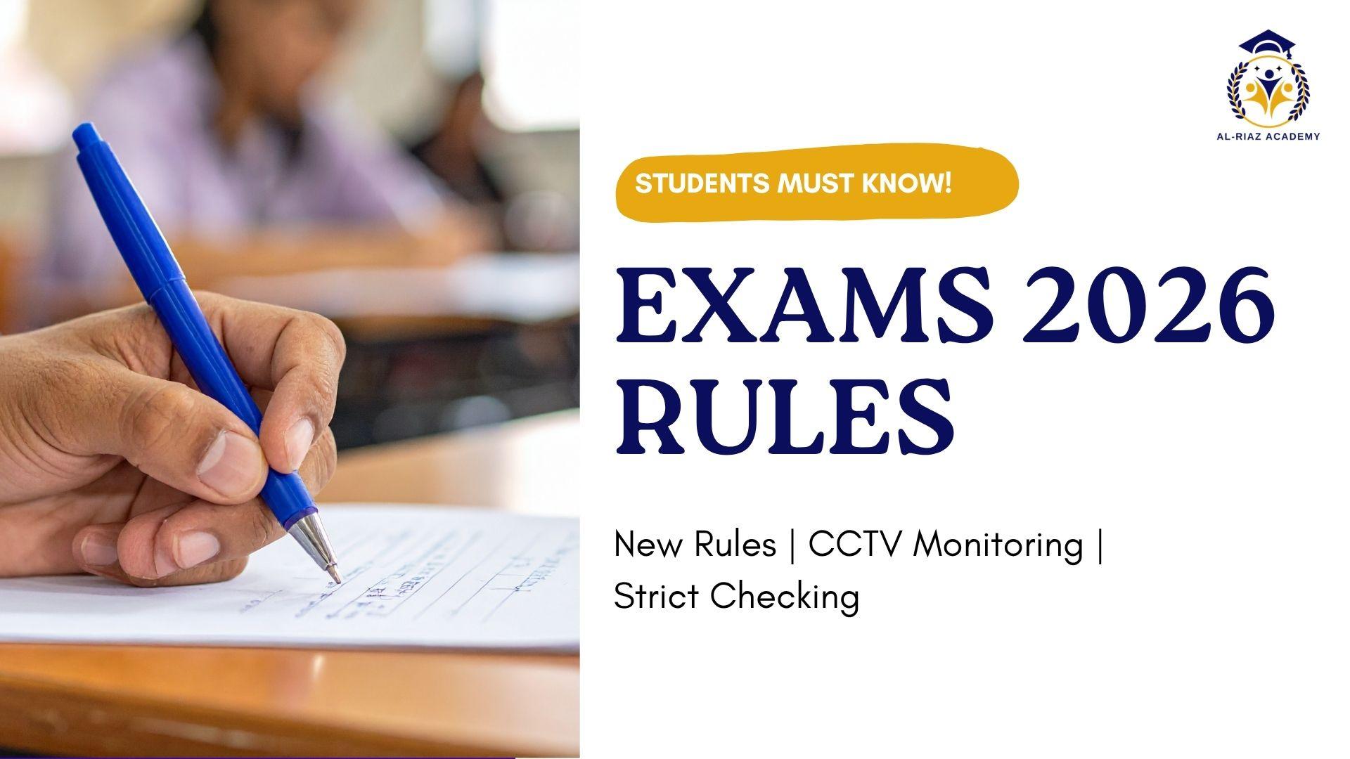 Punjab Board Exams 2026 Rules