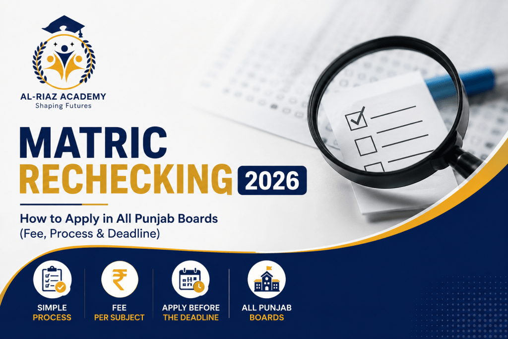 matric rechecking 2026
