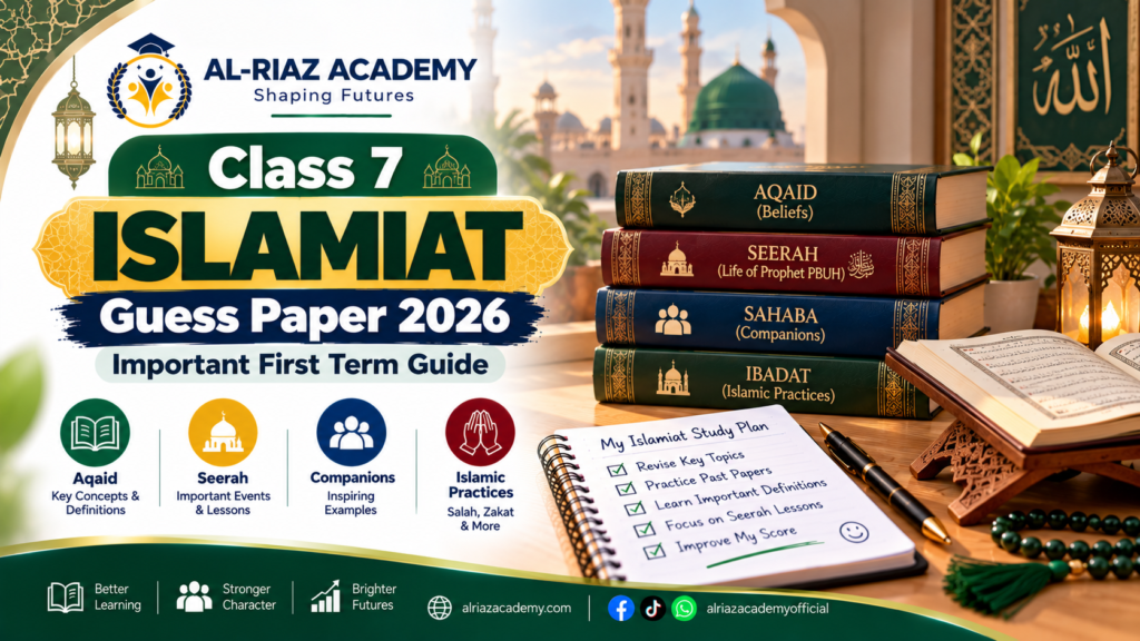 7 Islamiat Guess Paper 2026