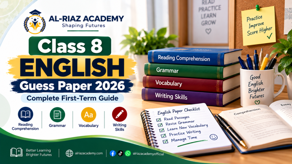 8 English Guess Paper 2026