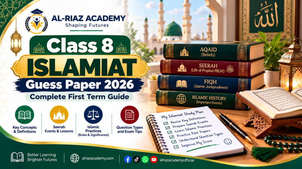 8 Islamiat Guess Paper 2026
