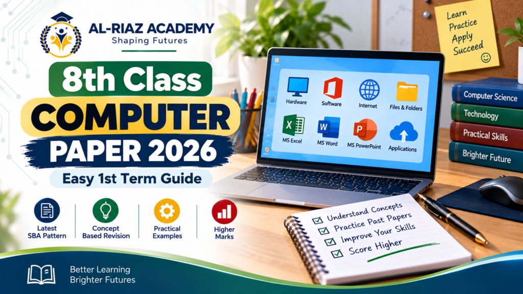 8th Class Computer Paper 2026