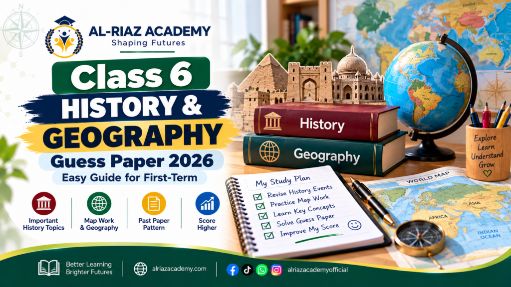 Class 6 History and Geography Guess Paper 2026
