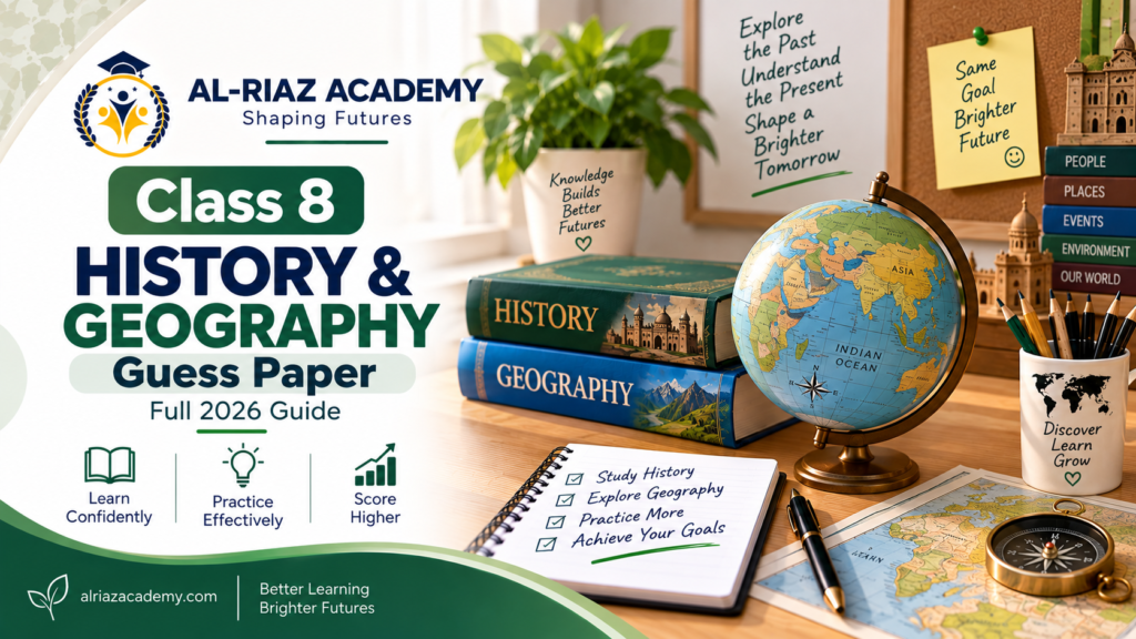 Class 8 History and Geography Guess Paper